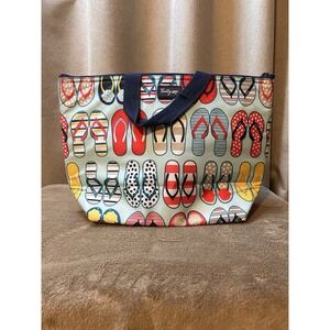 Retired Thirty One 31 Thermal Tote Flip Flop Fun Lunch Bag, Snacks, Travel